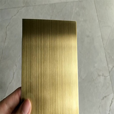 EN Ss304 Kolorowe blachy ze stali nierdzewnej Metal Hairline Finish 0.8mm Cold Rolled 1000*2000mm