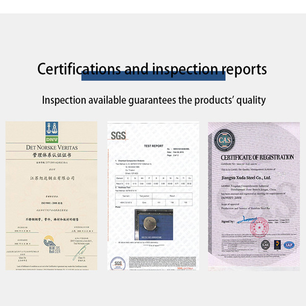 Jiangsu Xuda Steel Industry Co., LTD Kontrola jakości
